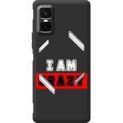 Чорний чохол BoxFace Infinix GT 30 Pro I'm Crazy