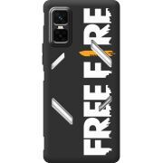 Чорний чохол BoxFace Infinix GT 30 Pro Free Fire White Logo