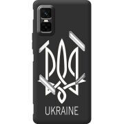 Чорний чохол BoxFace Infinix GT 30 Pro Тризуб монограмма ukraine