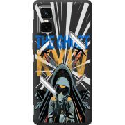 Чорний чохол BoxFace Infinix GT 30 Pro Привид Києва в дії