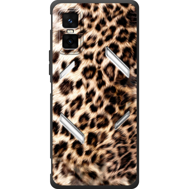 Чорний чохол BoxFace Infinix GT 30 Pro Леопардовий