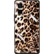 Чорний чохол BoxFace Infinix GT 30 Pro Леопардовий