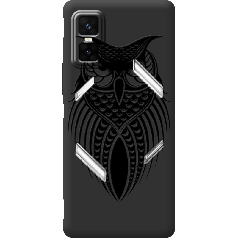 Чорний чохол BoxFace Infinix GT 30 Pro Owl