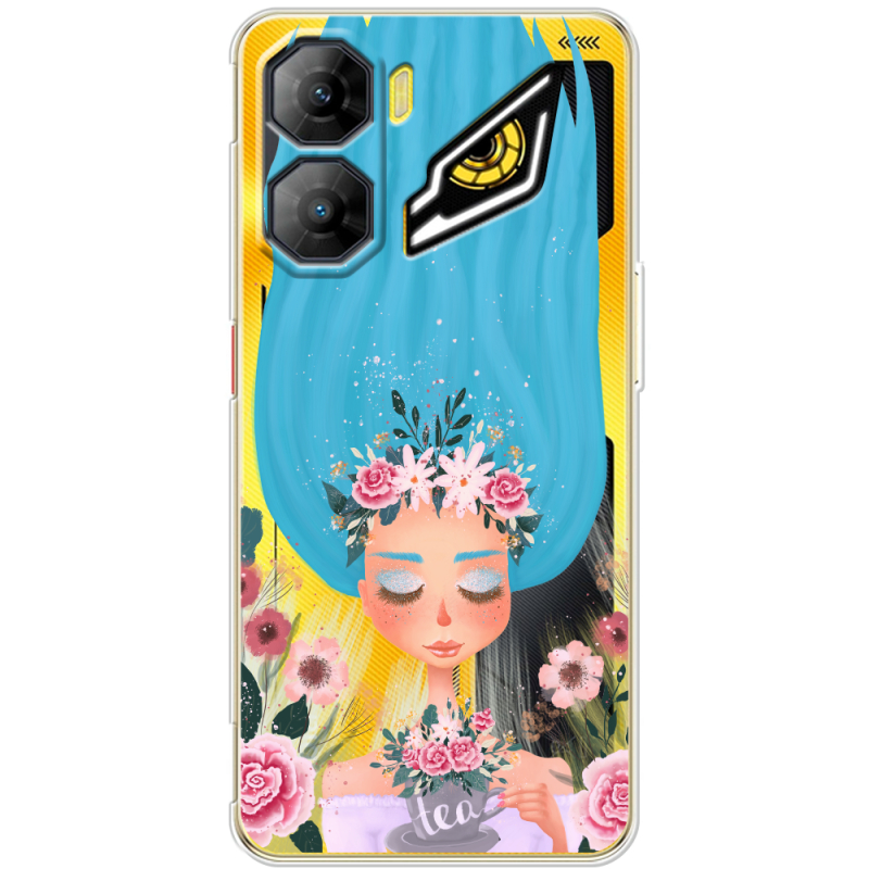 Прозорий чохол BoxFace Nubia Neo 3 5G Blue Hair