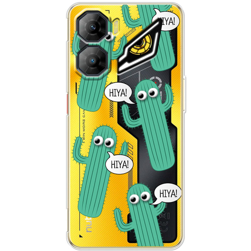 Прозорий чохол BoxFace Nubia Neo 3 5G с 3D-глазками HIYA