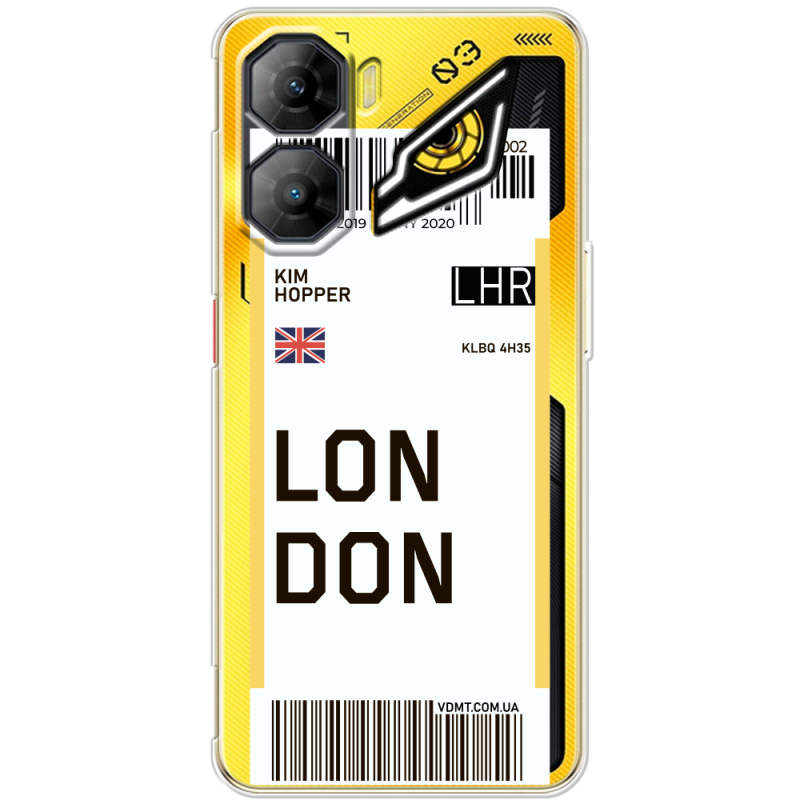 Прозорий чохол BoxFace Nubia Neo 3 5G Ticket London