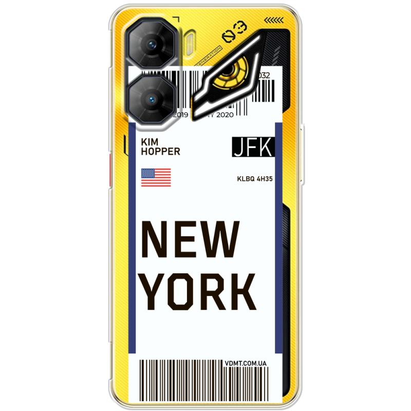 Прозорий чохол BoxFace Nubia Neo 3 5G Ticket New York