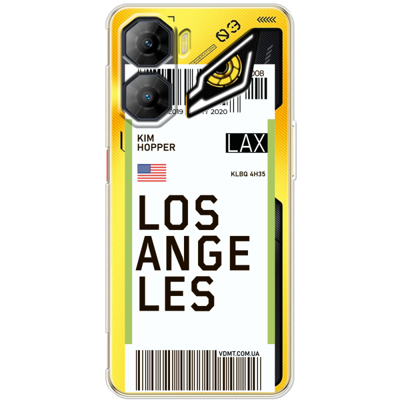 Прозорий чохол BoxFace Nubia Neo 3 5G Ticket Los Angeles