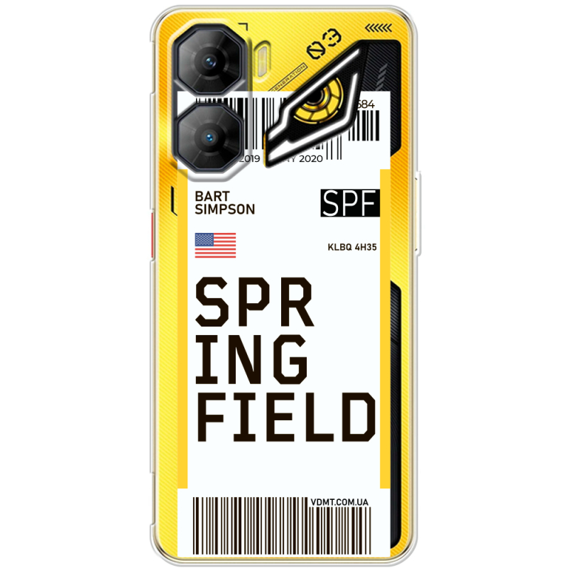 Прозорий чохол BoxFace Nubia Neo 3 5G Ticket Springfield