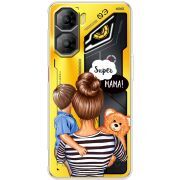 Прозорий чохол BoxFace Nubia Neo 3 5G Super Mama and Son