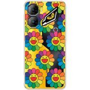 Прозорий чохол BoxFace Nubia Neo 3 5G Hippie Flowers