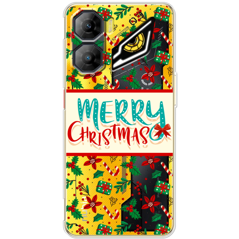 Прозорий чохол BoxFace Nubia Neo 3 5G Vintage Christmas Pattern