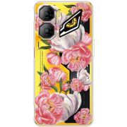 Прозорий чохол BoxFace Nubia Neo 3 5G Peony Watercolor Style