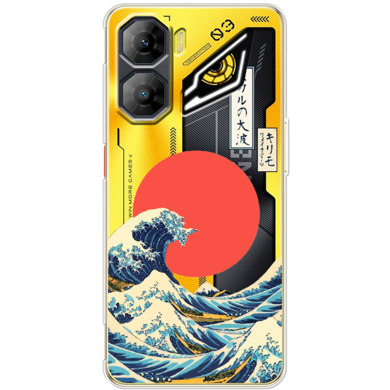 Прозорий чохол BoxFace Nubia Neo 3 5G Большая волна в Канагаве