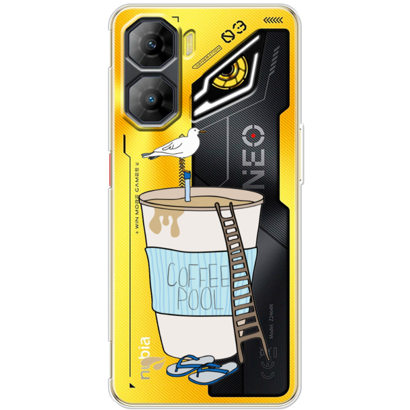 Прозорий чохол BoxFace Nubia Neo 3 5G Segull in Cofee Pool