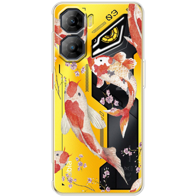 Прозорий чохол BoxFace Nubia Neo 3 5G Japanese Koi Fish