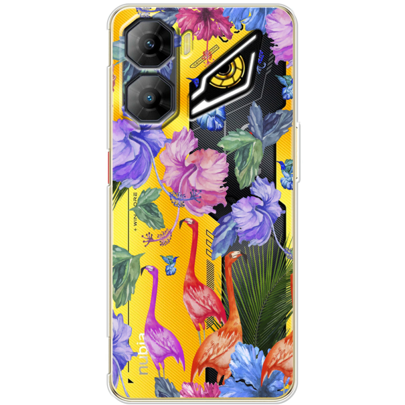 Прозорий чохол BoxFace Nubia Neo 3 5G Flamingo