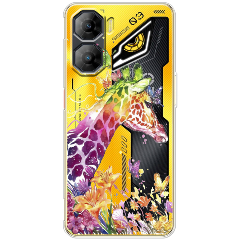 Прозорий чохол BoxFace Nubia Neo 3 5G Colorful Giraffe