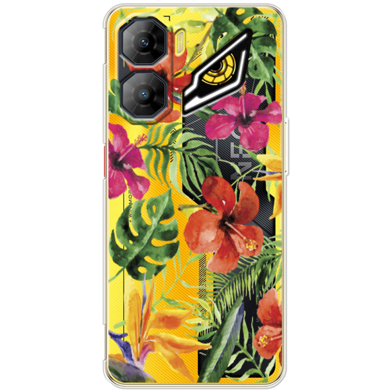 Прозорий чохол BoxFace Nubia Neo 3 5G Tropical Flowers