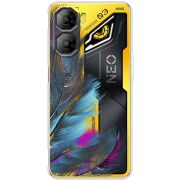 Прозорий чохол BoxFace Nubia Neo 3 5G Feathers