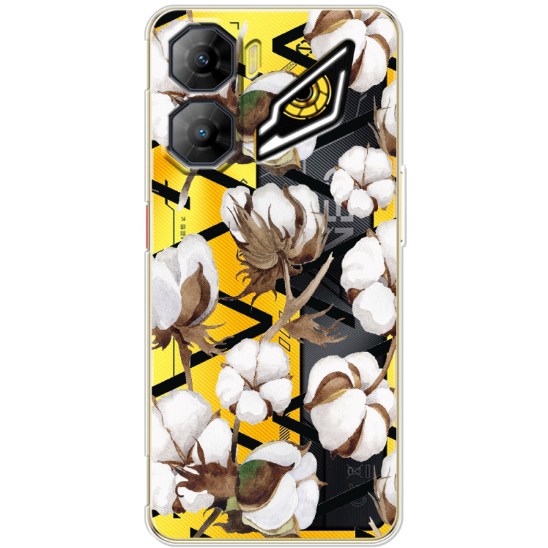 Прозорий чохол BoxFace Nubia Neo 3 5G Cotton flowers