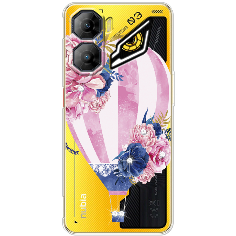 Чохол зі стразами Nubia Neo 3 5G Pink Air Baloon