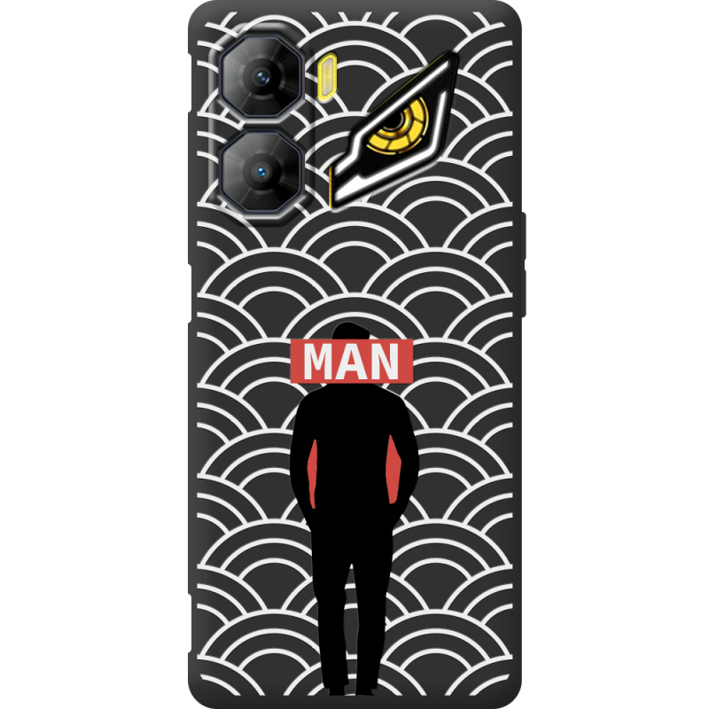 Чорний чохол BoxFace Nubia Neo 3 5G Man Pattern