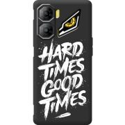 Чорний чохол BoxFace Nubia Neo 3 5G Hard Times Good Times