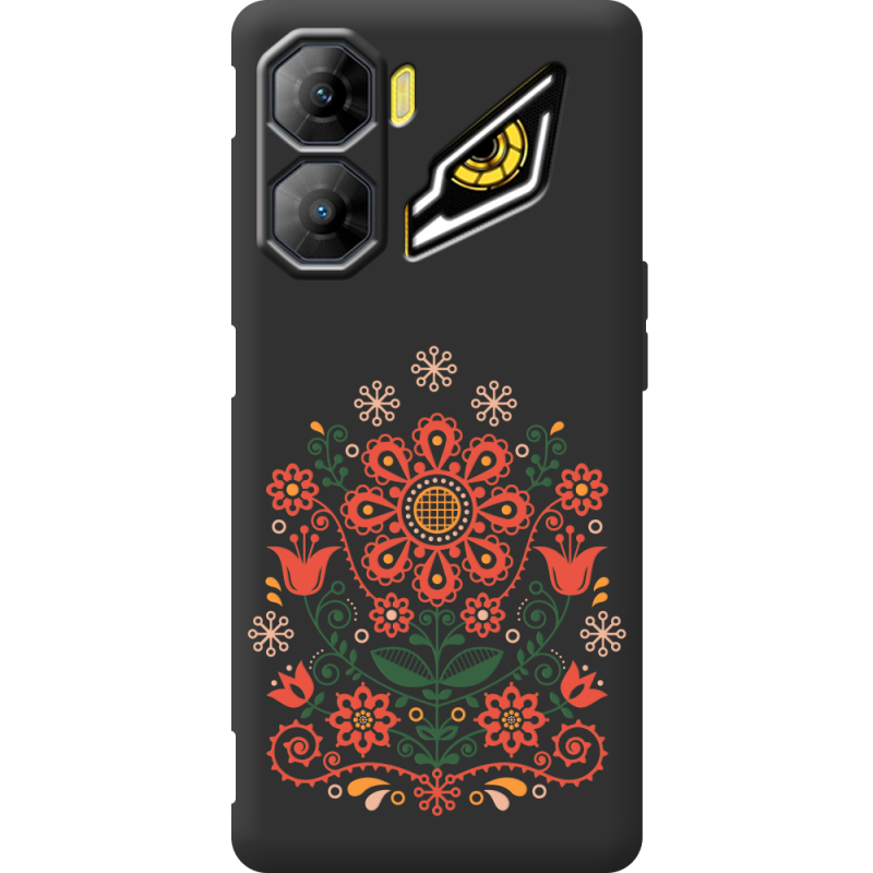 Чорний чохол BoxFace Nubia Neo 3 5G Ukrainian Ornament