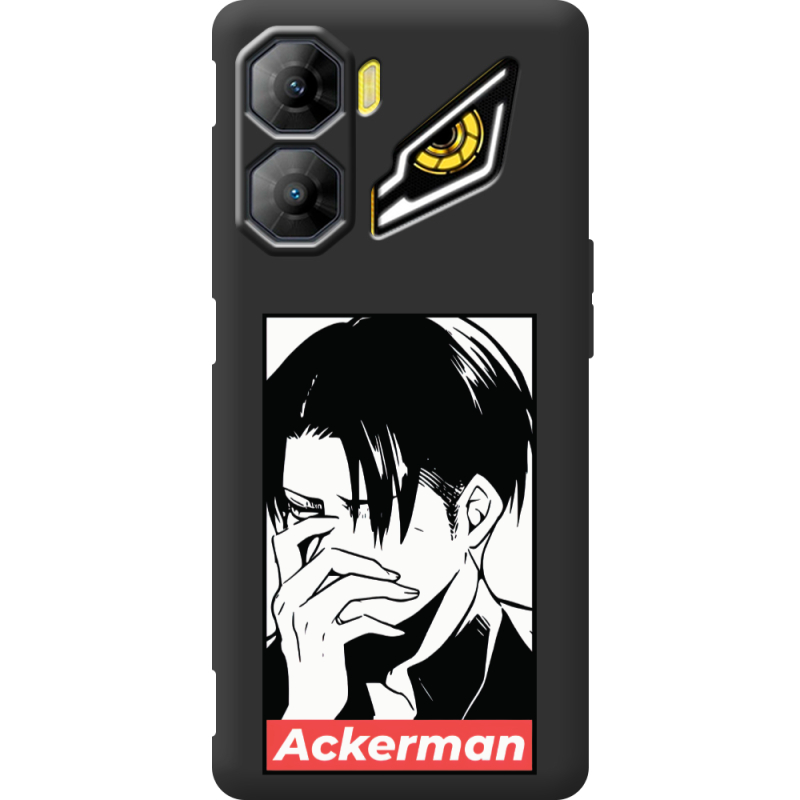 Чорний чохол BoxFace Nubia Neo 3 5G Attack On Titan - Ackerman