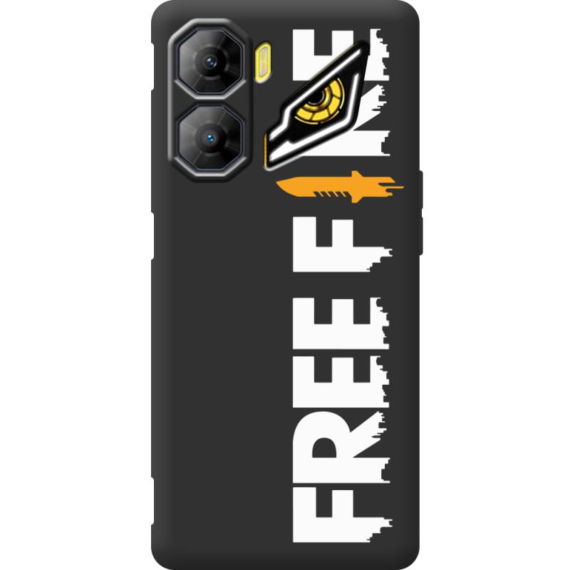 Чорний чохол BoxFace Nubia Neo 3 5G Free Fire White Logo
