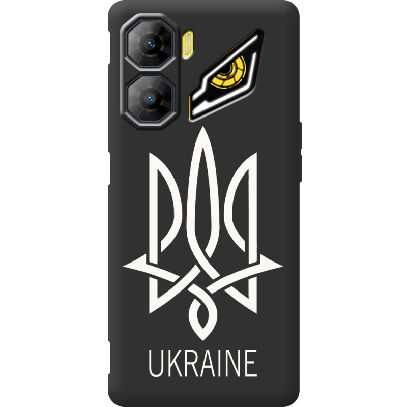 Чорний чохол BoxFace Nubia Neo 3 5G Тризуб монограмма ukraine