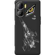 Чорний чохол BoxFace Nubia Neo 3 5G Військовий літак