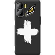 Чорний чохол BoxFace Nubia Neo 3 5G Білий хрест ЗСУ