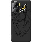 Чорний чохол BoxFace Nubia Neo 3 5G Lion