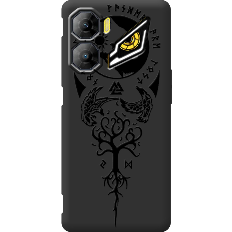 Чорний чохол BoxFace Nubia Neo 3 5G Hugin and Munin