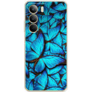 Чохол BoxFace Realme C71 лазурные бабочки