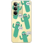 Прозорий чохол BoxFace Realme C71 с 3D-глазками HIYA