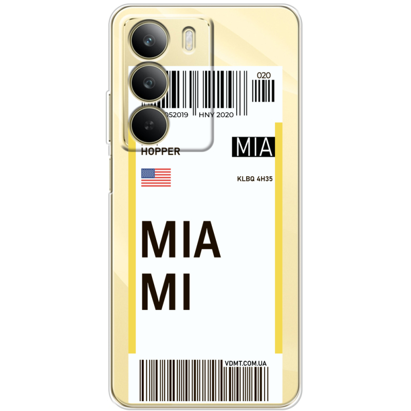 Прозорий чохол BoxFace Realme C71 Ticket Miami