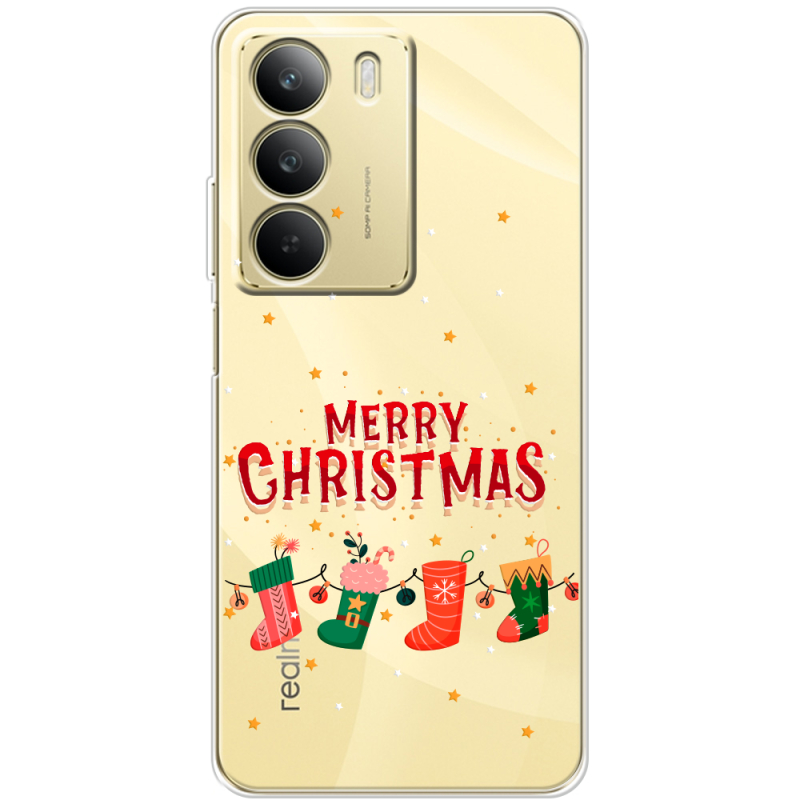 Прозорий чохол BoxFace Realme C71 Merry Christmas