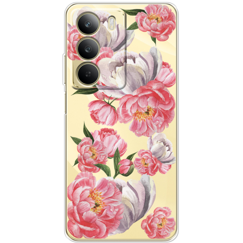 Прозорий чохол BoxFace Realme C71 Peony Watercolor Style
