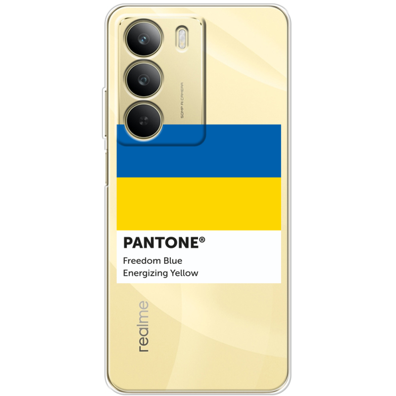 Прозорий чохол BoxFace Realme C71 Pantone вільний синій