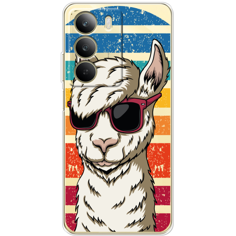 Прозорий чохол BoxFace Realme C71 Стильна Лама