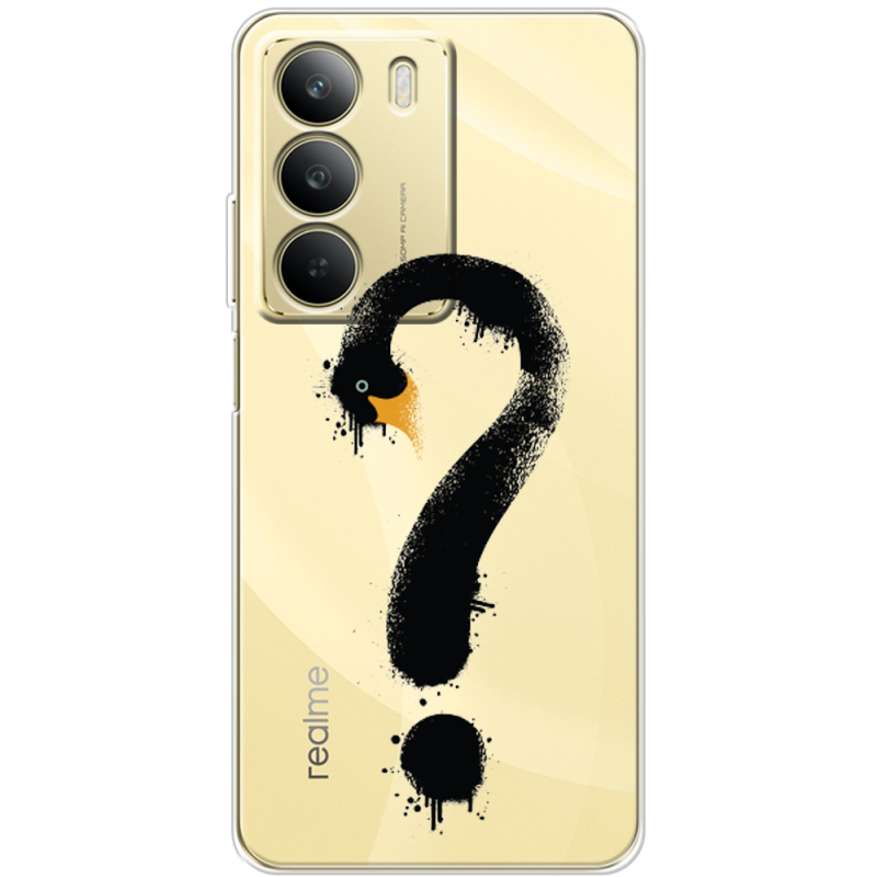 Прозорий чохол BoxFace Realme C71 Swan question