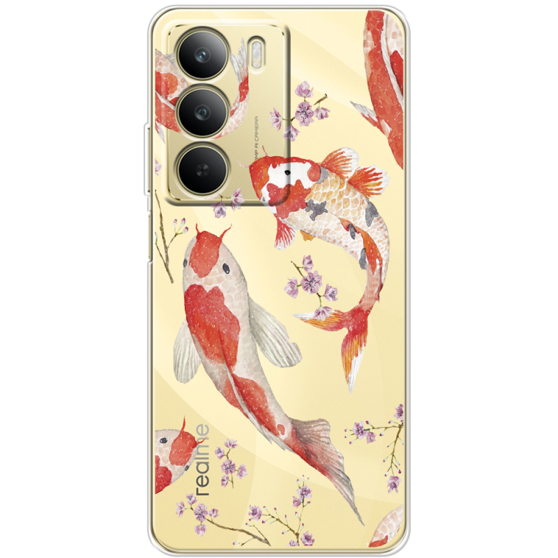 Прозорий чохол BoxFace Realme C71 Japanese Koi Fish