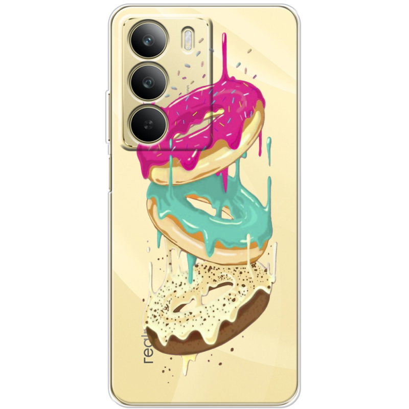 Прозорий чохол BoxFace Realme C71 Donuts