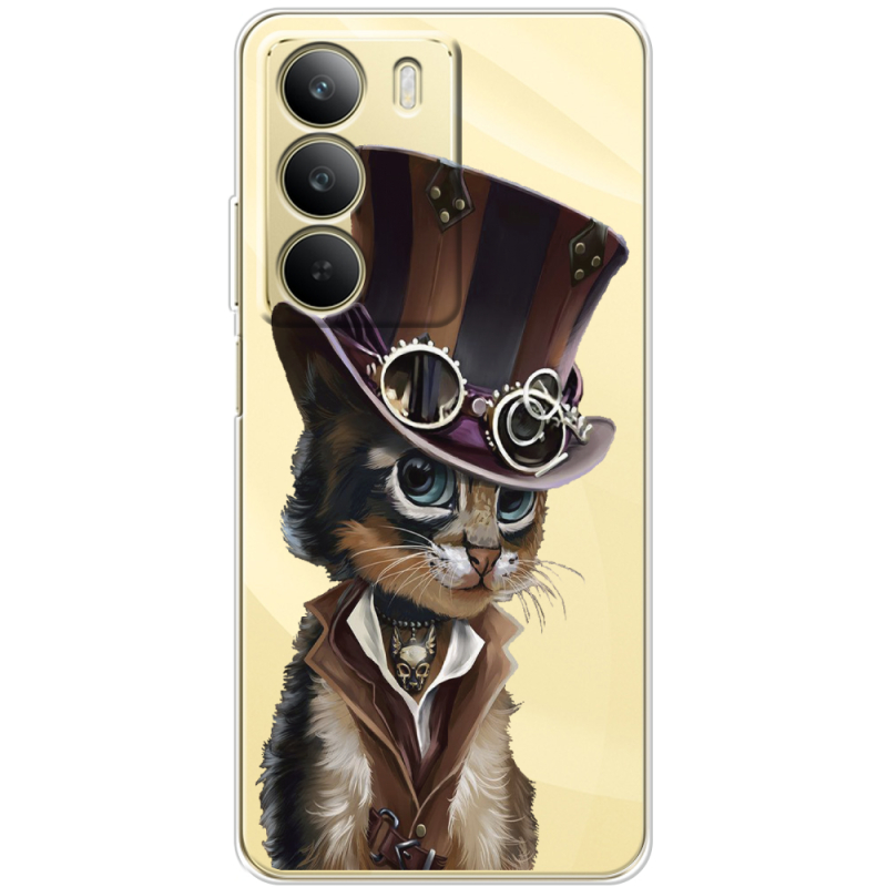 Прозорий чохол BoxFace Realme C71 Steampunk Cat