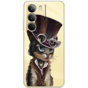 Прозорий чохол BoxFace Realme C71 Steampunk Cat