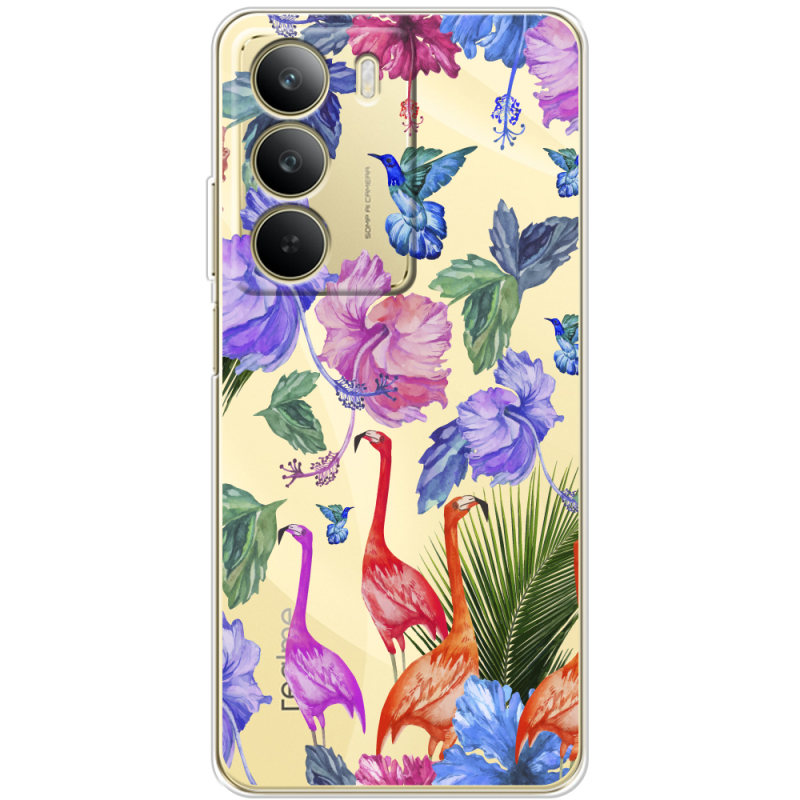 Прозорий чохол BoxFace Realme C71 Flamingo