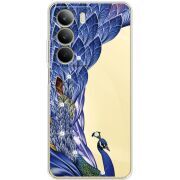 Чохол зі стразами Realme C71 Peafowl